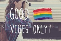 Good Vibes Only Inspire Motivational Positive Concept
