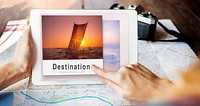 Destination Voyage Explore Journey Recreation Concept