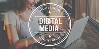 Digital Media Information Online Communication Concept