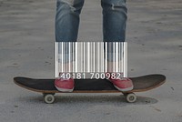 Bar Code Scanning Purchase Icon Concept
