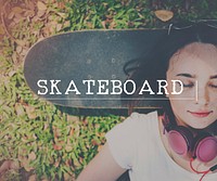 Skateboard Skater Teenager Street style Concept