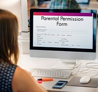 Parental Permission Form Consent Endorsement Concept