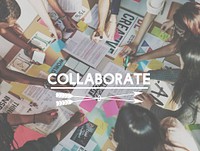 Collaborate Teamwork Togetherness Leadership Group Concept