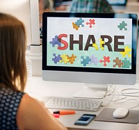 Share Exchange Feedback Social Communication Concept