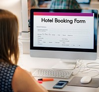Hotel Booking Reservation Form Concept