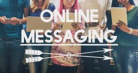 Online Messaging Internet Social Media Network Concept