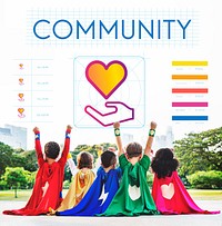 Community Share Charity Donation Concept
