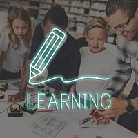 Pencil Writing Learning Improvement Icon Graphic Concept