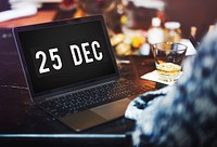 Christmas Holiday Date Technology Graphic Concept
