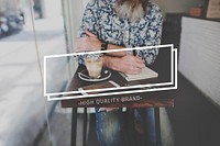 Bearded Male Writer Banner Graphic Concept