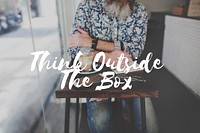 Think Outside The Box Thoughts Graphic Concept