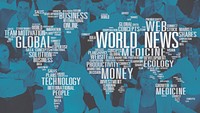 World News Data Ecology Investment maket Medicine Concept