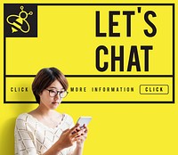 Let's Chat Communication Connection Concept