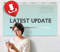 Latest Update Download Application Concept
