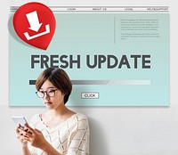 Fresh Update Download Application Concept