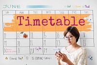 Timetable Agenda Planner Reminder Calendar To Do Concept