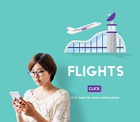 Flights Business Trip Travel Information Concept