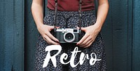 Retro Style Camera Photographer Concept