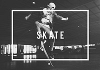 Skateboard Skater Extreme Enjoyment Ollie Concept