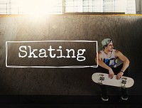 Vert Skating Athlete Active Action Energy Extreme Concept