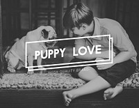 Human Bestfriends Puppy Love Concept