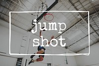 Basketball Jump Shot Reach Hoop Shoot Sport Concept