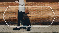 Female Streetwalk Outdoors Banner Graphic Concept