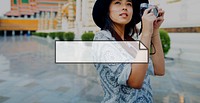 Female Travel Photography Outdoor Banner Graphic Concept
