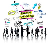 Digital Marketing Branding Strategy Online Media Concept