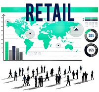 Retail Commerce Consumer Crowd Data Concept