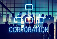 Corporate Organization Chart Business Company Concept