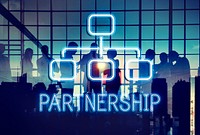 Partnership Organization Chart Business Company Concept