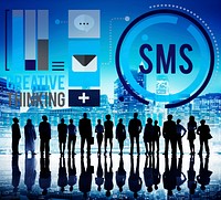 Sms Digital Messaging Communication Technology Concept
