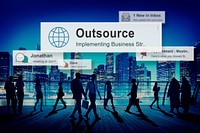 Outsource Task Contract Work Supplier Concept
