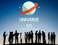 Universe Galaxy Earth Globe  Interstellar Science Concept