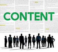 Content Data Internet Media Sharing Cheerful Concept