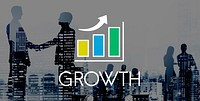 Business Development Growth Bar Chart Concept