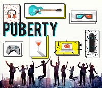 Puberty Adolescence Age Change Growth Life Concept