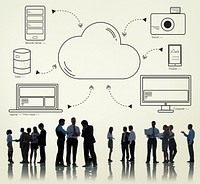 Cloud Transfer Data Connection Network Concept