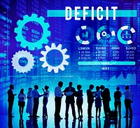 Deficit Financial Money Budget Economic Concept