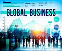 Global Business Graph Growth Success Concept
