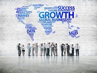 Business People Discussion Growth Success Investment Concept