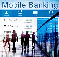 Mobile Banking Financial Accounting Electronic Concept