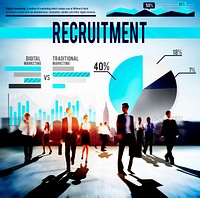 Recruitment Job Hiring Strategy Concept