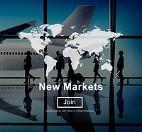 New Markets Commerce Selling Global Business Marketing Concept