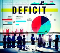 Deficit Financial Budget Crisis Money Business Concept