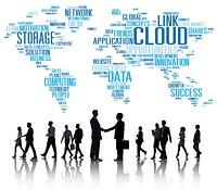 Link Cloud Computing Technology Data Information Concept
