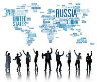 Russia Global World International Countries Globalization Concept