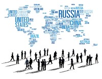 Russia Global World International Countries Globalization Concept