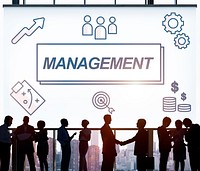 Management Business Leader Coordination Graphic Concept